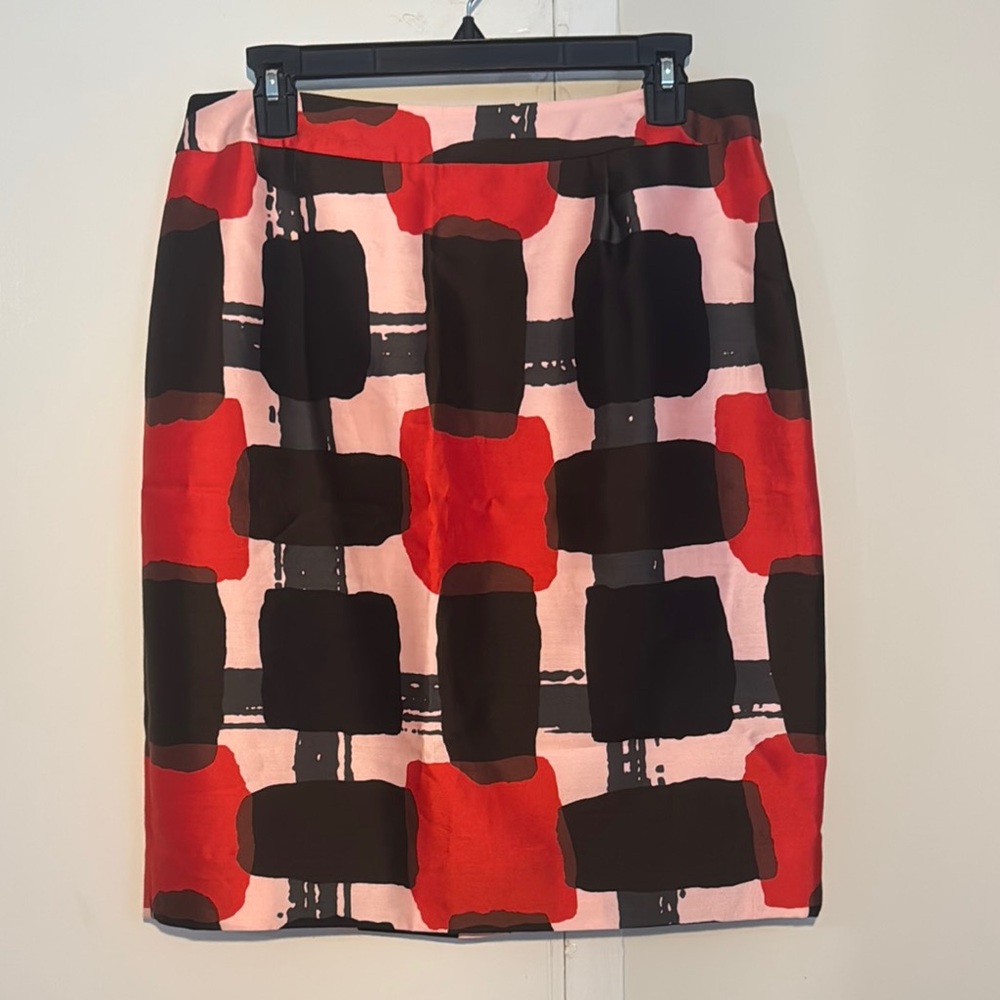 Kate Spade Red and Black Women's Pencil Skirt